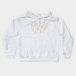 Trombone on white upright Kids Hoodie